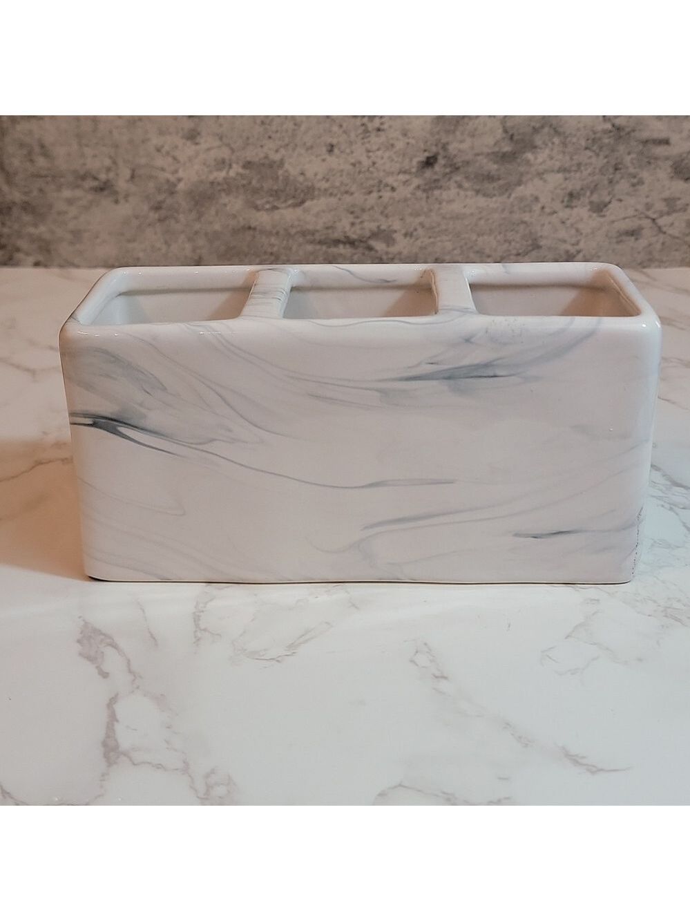 Rae Dunn marble THINGS holder/organizer - Picture 4 of 8